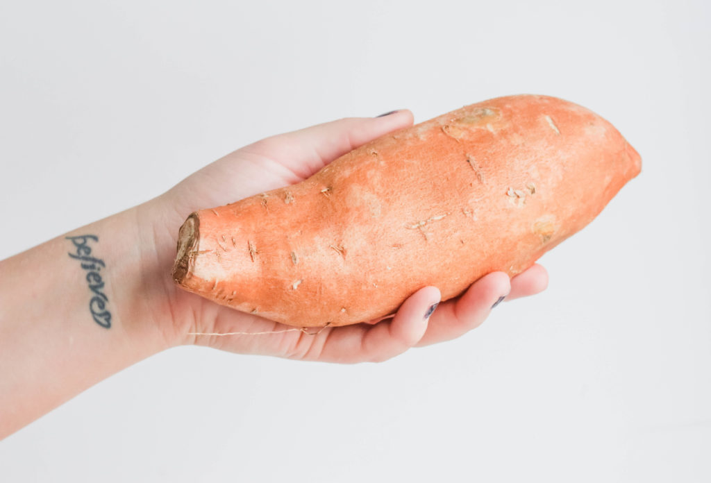 Sweet potatoes are a perfect starch to add to soup for extra flavor