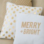 White and Gold Christmas Decorations Must Haves + Mood Board; ideas to bring your white and gold xmas decorations to life. Ditch the green and red, and bring these bright colours into your home! This post will showcase all the most popular white and gold Christmas decor on the market, with inspiration photos from Pinterest and a BONUS mood board to get your creative juices running! #Christmasdecorations #whiteandgold #Christmasmoodboard
