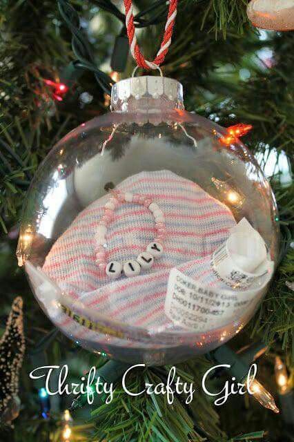 Personalized, homemade ornaments are a great way to add important family memories to your Christmas tree
