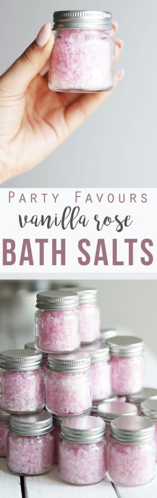 Mason Jar Vanilla Rose Bath Salts