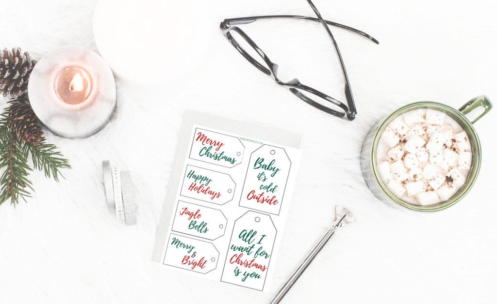 These free printable christmas tags are the perfect personal touch to add to your Christmas gifts this year!