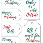 Free Printable Christmas Gift Tags || Add a cute name tag to your xmas presents this holiday season! #christmaspresents #christmasgifttags #freeprintables
