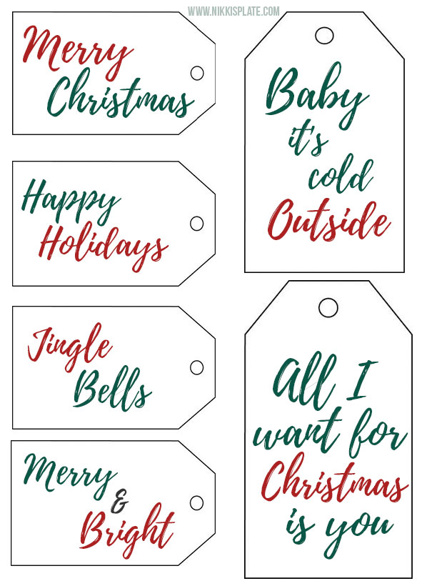 Download these free printable christmas tags today and add the perfect touch to your holiday gifts!