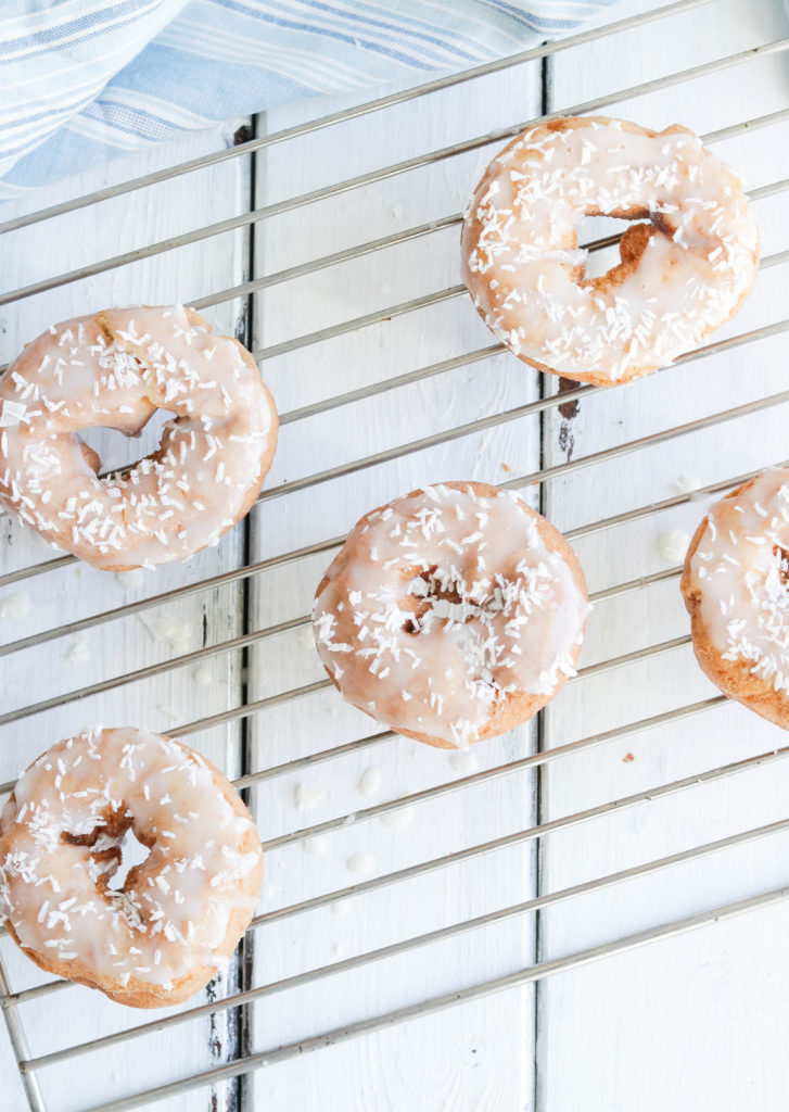 These deliciously sweet and soft lemon coconut cake donuts are the perfect breakfast treat!