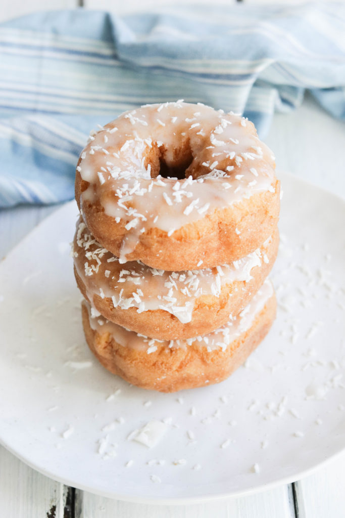 These vegan lemon coconut cake donuts are the perfect breakfast treat!