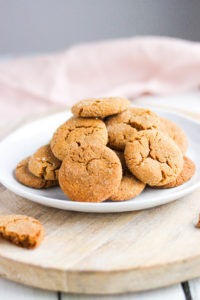 These healthier ginger molasses cookies are crunchy on the outside yet chewy on the inside. Using oat and almond flour, and non processed sugars, these cookies will leave you feeling guilt freeThese healthier ginger molasses cookies are crunchy on the outside yet chewy on the inside. Using oat and almond flour, and non processed sugars, these cookies will leave you feeling guilt free! #gingermolassescookies #healthy || Nikki's Plate