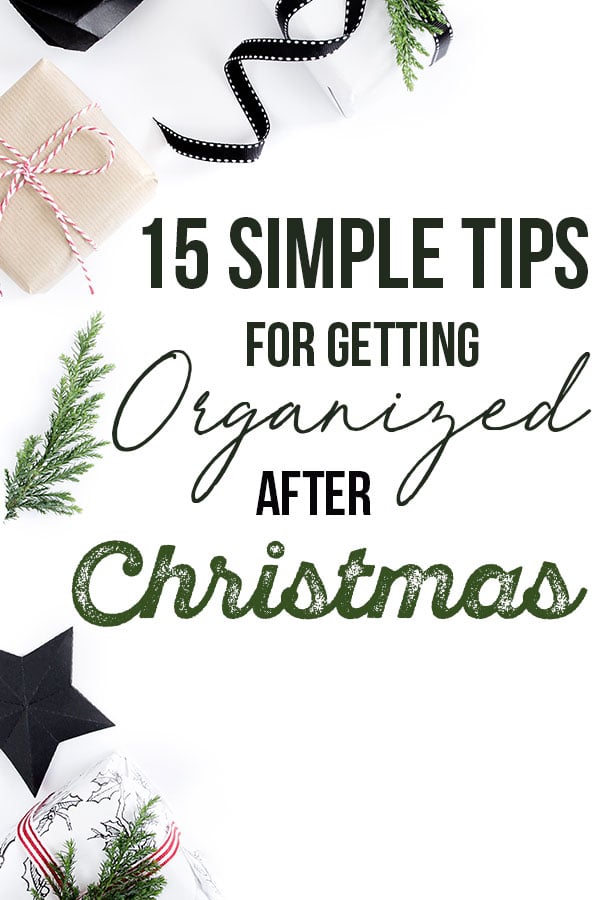 Getting organized after Christmas can be hard, but it doesn't have to be! With these tips, you can easily put your life back together once the holiday season is over! #organized #christmas #afterchristmas #organization || Nikki's Plate