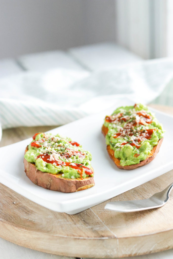 Avocado Sweet Potato Toast is a delicious and healthy breakfast that's perfect for an at-home brunch