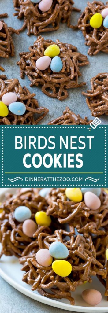 Birds Nest Cookies || Cute Easter Recipes || Dessert - www.nikkisplate.com