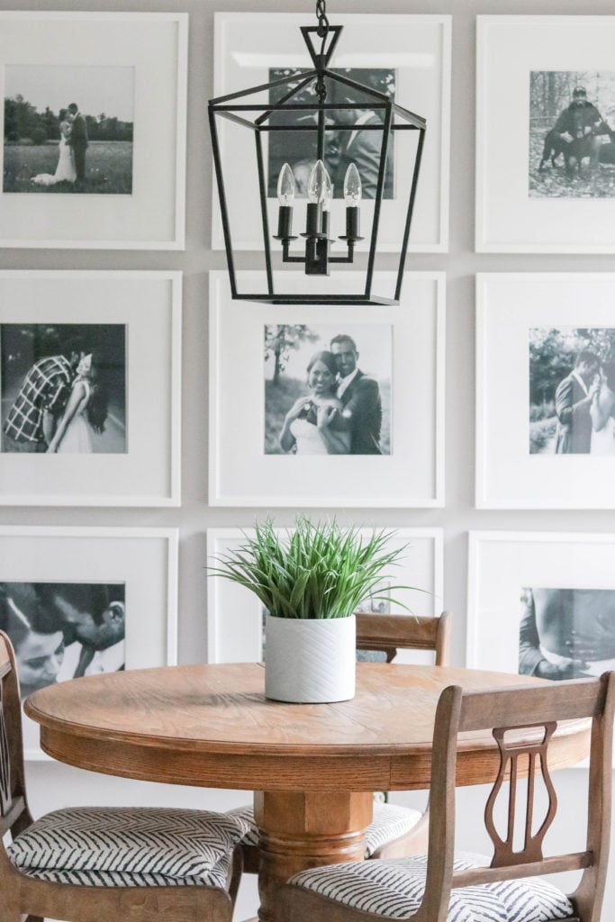 If you're looking for easy photo gallery wall tips and tricks, check out these tips on how we put together our own photo gallery wall!