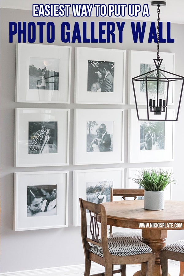 The easiest way to put up a gallery wall: gallery wall tips to hang your pictures perfectly the first time!