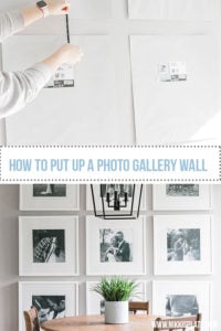 Large Photo Gallery Wall: tips and tricks for putting up your very own picture galleries! Living room or dining room! {DIY + Wall Makeover}