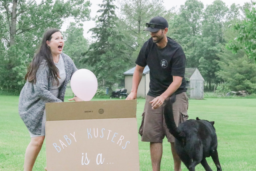 Gender Reveal Party - box revealing gender