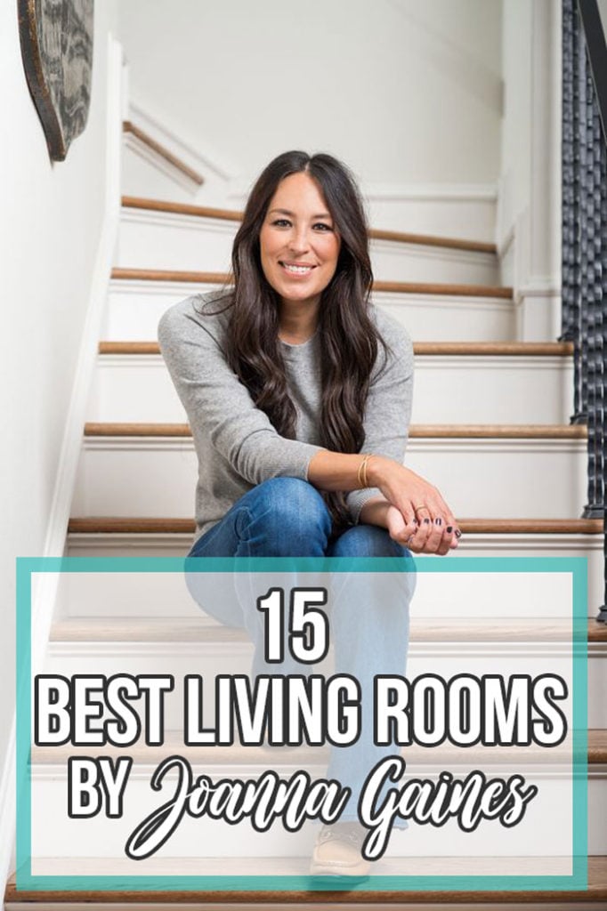 10 Best Living Rooms by Joanna Gaines – A round up post of the best living rooms by Joanna Gaines! HGTV’s Fixer Upper designer. Country rustic and modern charm. Living Room Renovations.