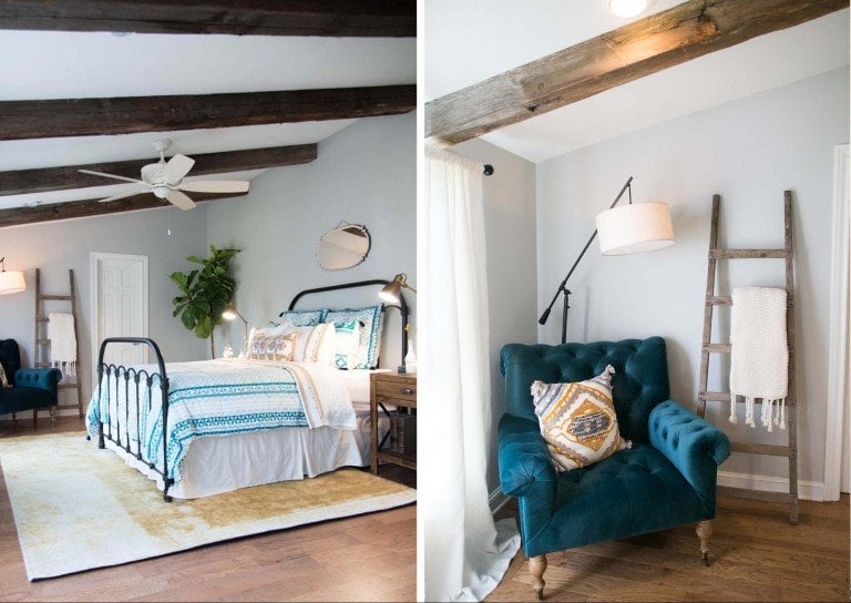 11 Best Bedrooms by Joanna Gaines: Here are the top ten bedroom designs and renovations done by Joanna Gaines from Fixer Upper! - Nikki's Plate #fixerupper #joannagaines