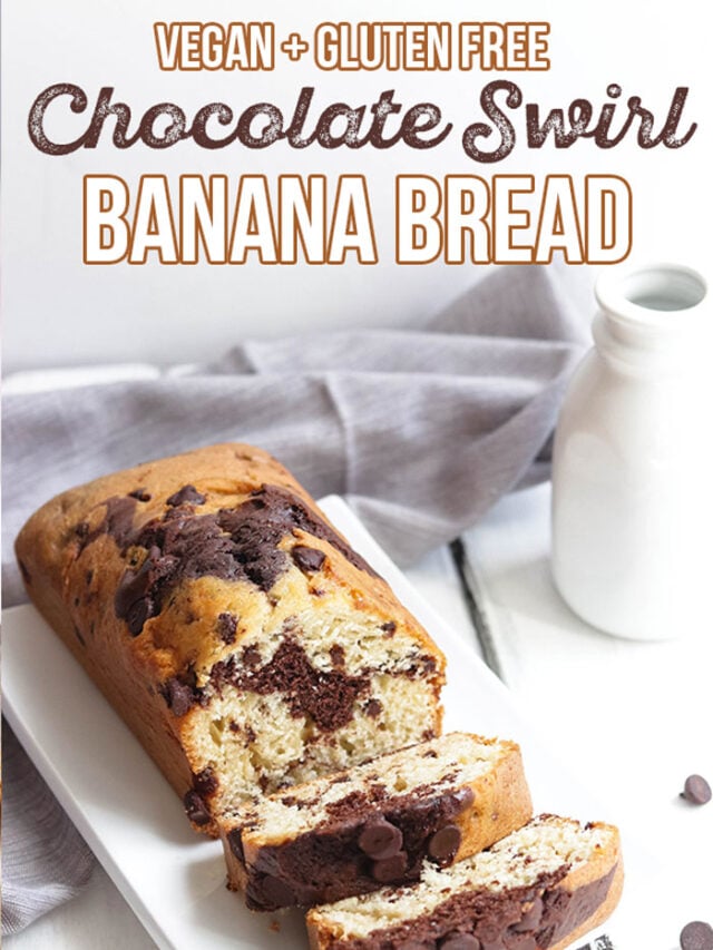VEGAN CHOCOLATE SWIRL BANANA BREAD story Nikki's Plate