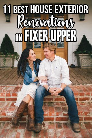 11 Best House Exterior Renovations By Joanna Gaines; Here are the best before and after reveals on the show Fixer Upper. House Front, Curb Appeal and Home Front. #housebeforeandafter #fixerupper #joannagaines