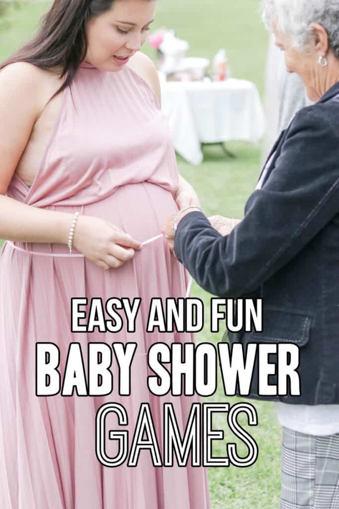 Easy and fun baby shower games to have at your pretty in pink baby shower!