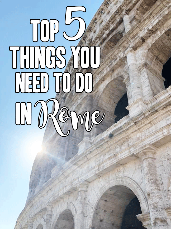 Here are the top 5 things to do while visiting Rome, Italy. Where to eat, where to stay and what to see!