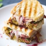 Easy Leftover Turkey Recipes; Not sure what to do with your leftover turkey from the holidays? Try these 15 easy and delicious recipes to avoid waste and keep you turkey stuffed! turkey panini - sandwich lunch #leftoverturkey #panini