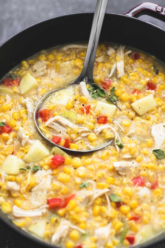 Easy Leftover Turkey Recipes; Not sure what to do with your leftover turkey from the holidays? Try these 15 easy and delicious recipes to avoid waste and keep you turkey stuffed! turkey corn chowder soup #leftoverturkey #cornchowder