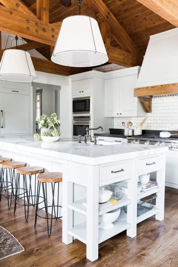 11 Best Kitchens by Studio McGee; This chic farmhouse kitchen is a bright, open space that's perfect for large families