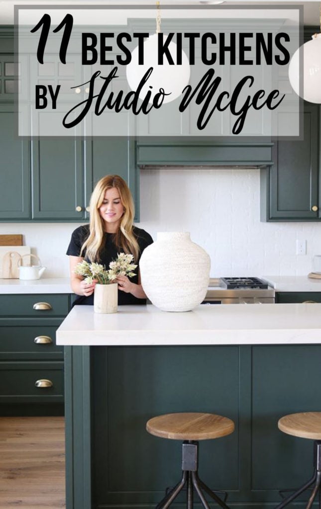 11 Best Kitchens by Studio McGee; A round up post of the best kitchens by Studio McGee! Blogger, and interior designer who knows how to renovate! Modern charm. white Kitchen design and renovations. #kitchensbystudiomcgee #studiomcgee || Nikki's Plate