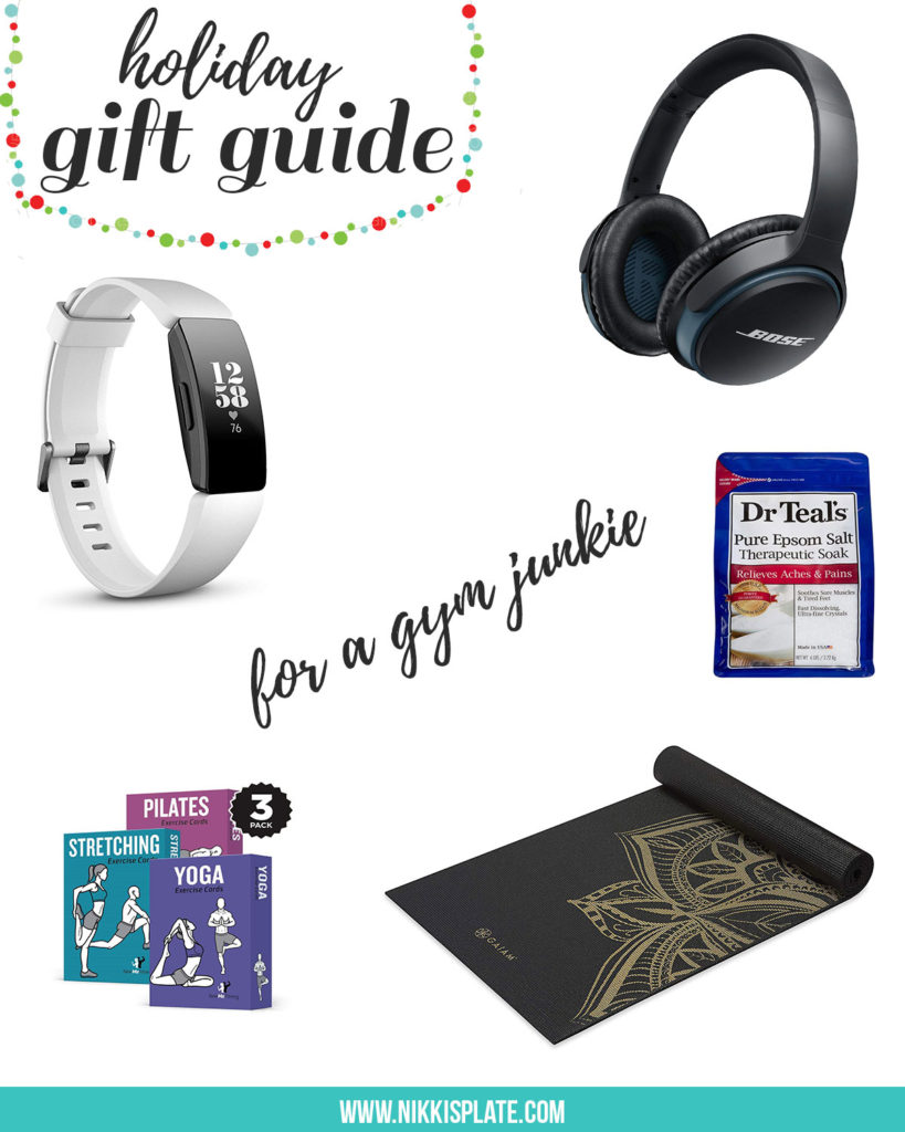 The Gym Junkie Holiday Gift Guide; have a fitness obsessed person on your Christmas list this year? Here are some ideas for the perfect present! #giftguide #fitness #gymjunkie