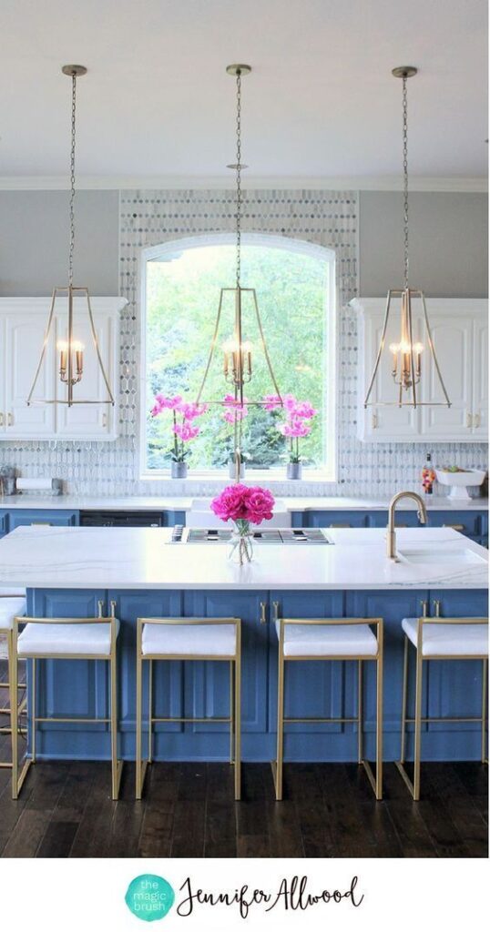 Pretty Blue Kitchen Design Ideas; scrap the white kitchens, blue kitchens are the hottest new design trend! Here are some beautiful examples of all blue kitchens!