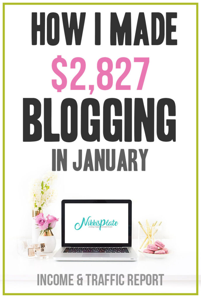 January 2020 Blog Income and Traffic Report: How I made $ blogging this month; Details on how I made money blogging including tips and goals for the next month!