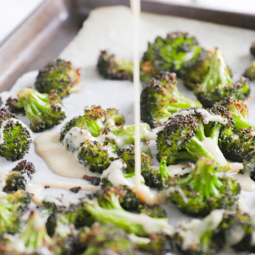 Crispy Broccoli with Vegan Cheese Sauce Recipe Nikki's Plate