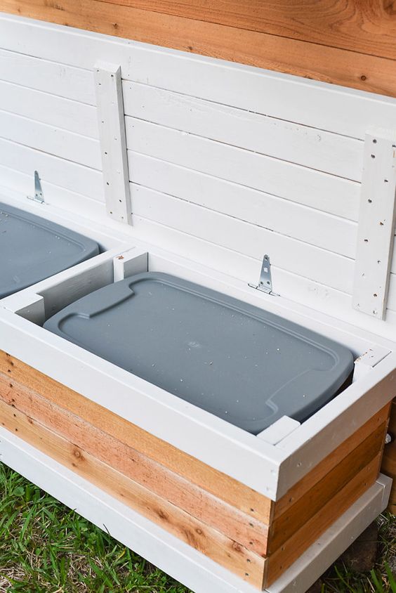 15 Deck Must Haves for Summer Entertaining; outdoor storage, waterproof bin storage