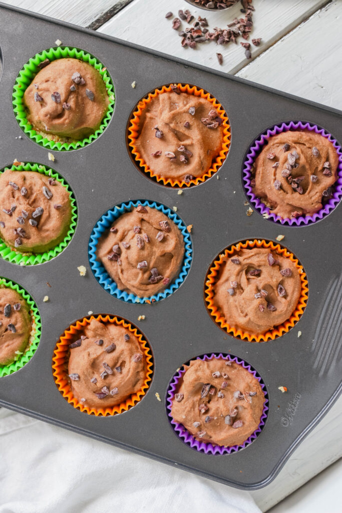 Chocolate Peanut Butter Ice Cream Cups; Vegan, dairy free and gluten free banana ice cream bites packed with cocoa and PB flavours.