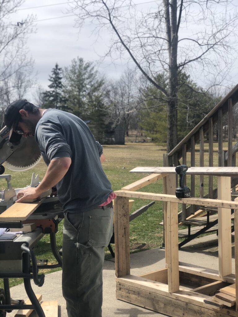 How to Build an Outdoor Garbage Box; a do it yourself guide for building a garbage box storage unit. Free up room in your garage and sheds with this easy to follow garbage storage plan.