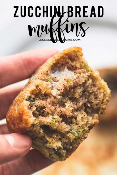 Snacks that Really Healthy People Eat; zucchini muffins