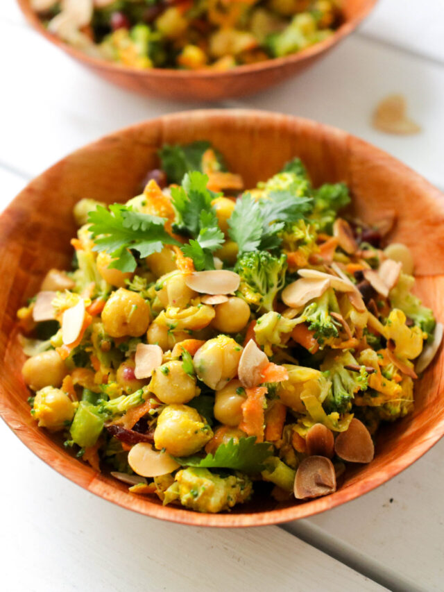 CURRIED CHICKPEA AND BROCCOLI SALAD story Nikki's Plate