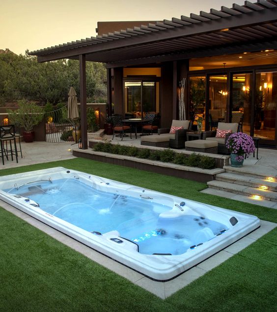 7 Beautiful Swimming Pools Your Backyard Needs; here are 7 gorgeous spa like below ground pools your backyard needs this year!