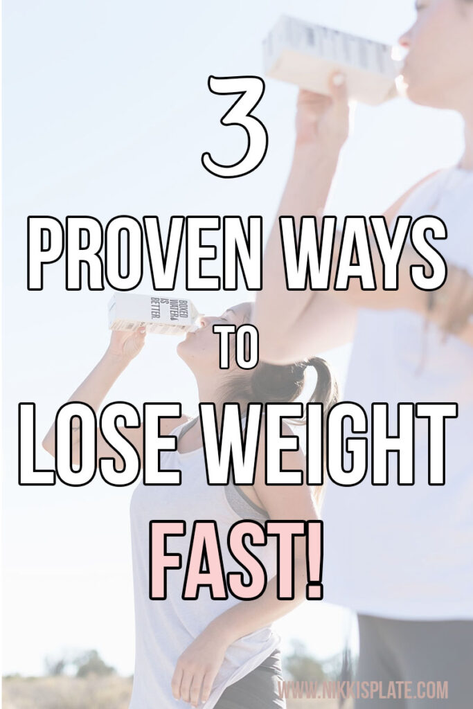 Lose weight fast with these 3 Simple Steps! Scientific facts used to back up these steps to ensure your weight lose journey success!