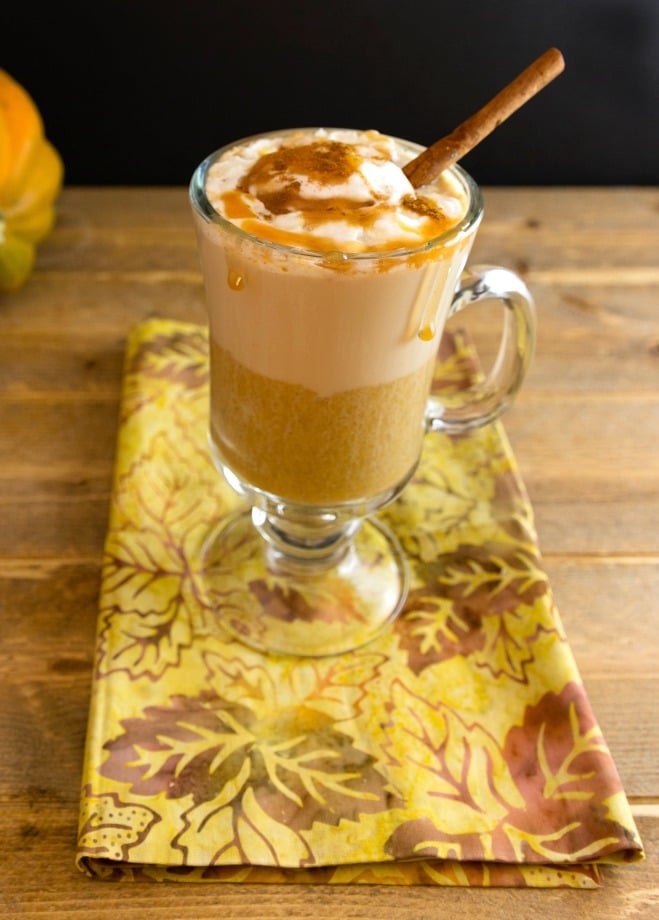 Pumpkin Caramel Latte Low Carb - 15 Delicious Pumpkin Drinks for Foodies; Easy and tasty fall drinks to sip on during the autumn season! 