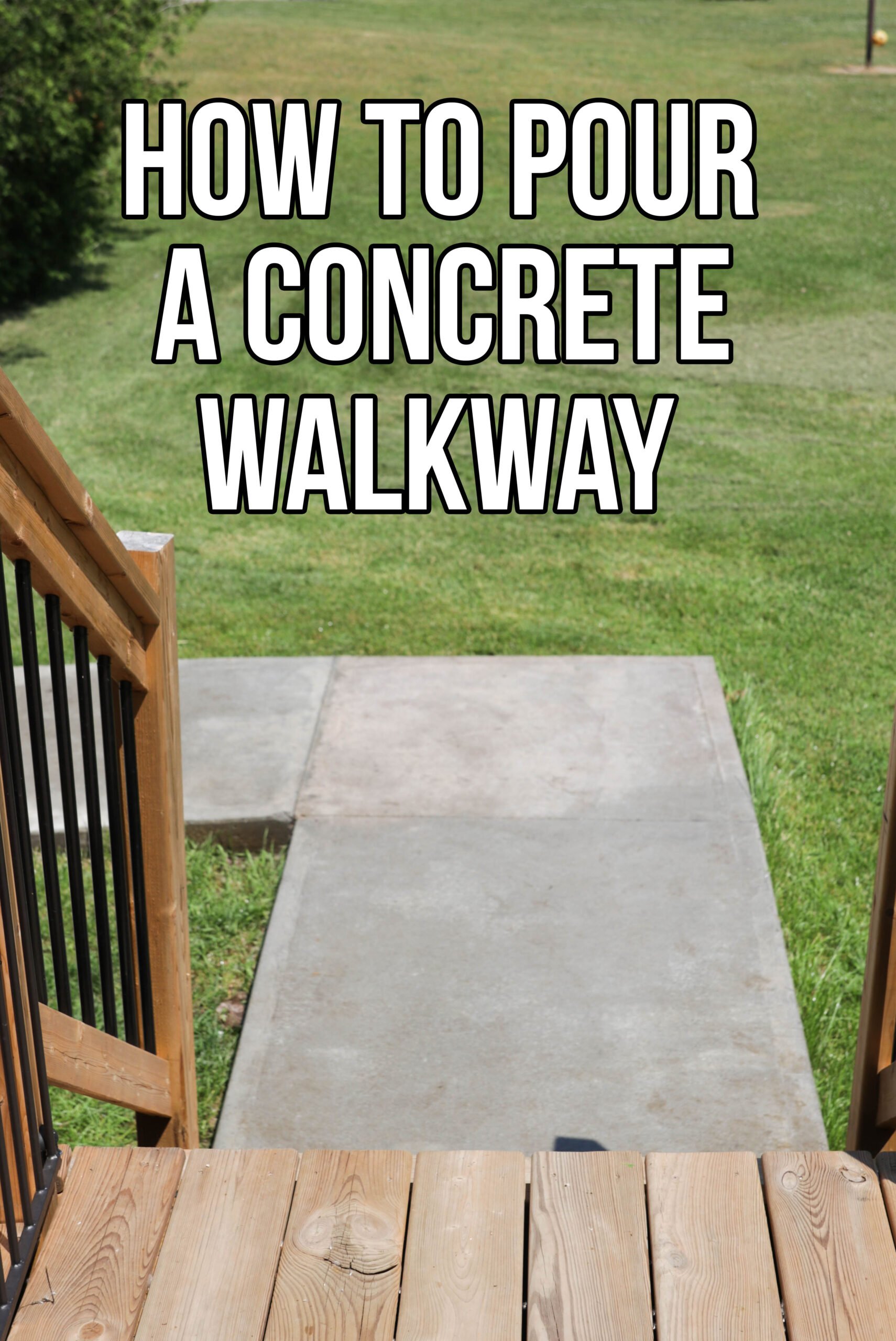 How To Pour A Concrete Walkway Nikki