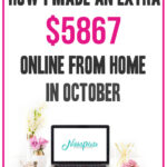 How I Made $5867 Blogging in October 2020; Details on how I made money blogging including tips and goals for the next month!