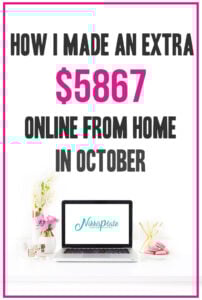 How I Made $5867 Blogging in October 2020; Details on how I made money blogging including tips and goals for the next month!