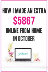 How I Made $5867 Blogging in October 2020; Details on how I made money blogging including tips and goals for the next month!