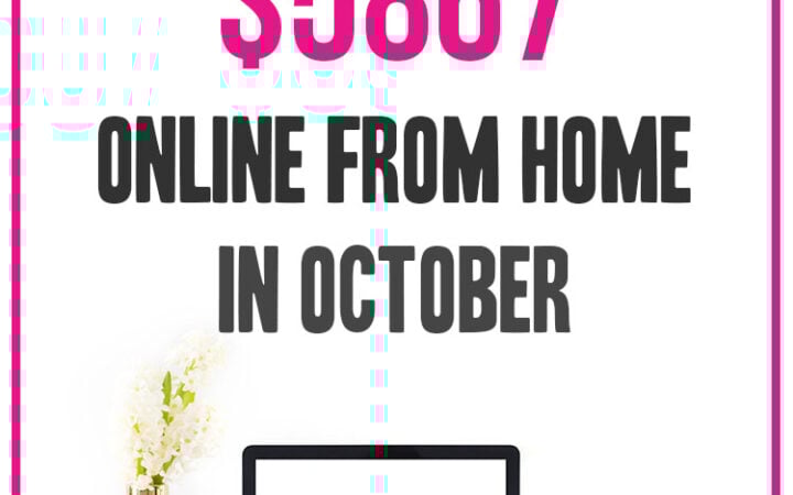 How I Made $5867 Blogging in October 2020; Details on how I made money blogging including tips and goals for the next month!