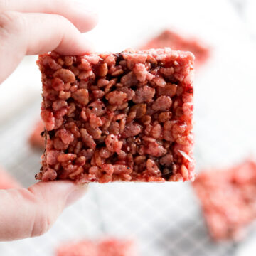 Skinny Chocolate Chip Raspberry Rice Krispies