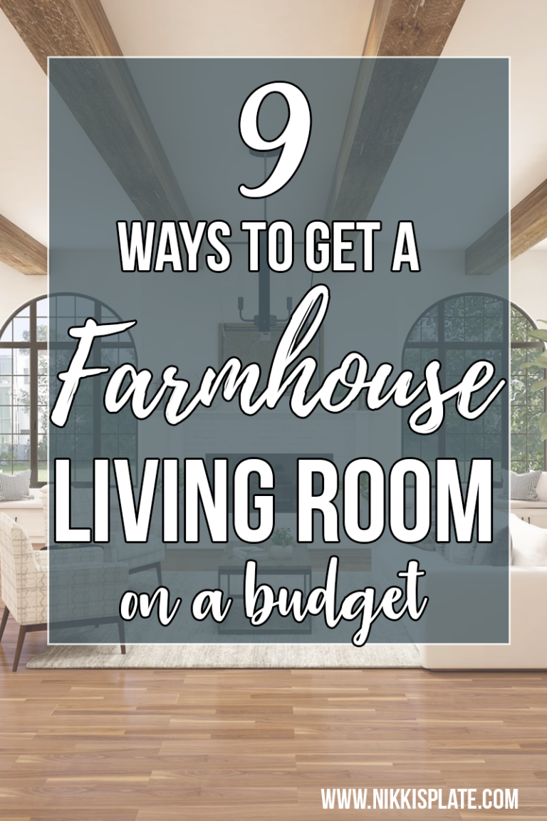 9 Ways to get a FarmHouse Living Room on a Budget Nikki's Plate