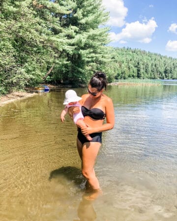 How To Loose Weight After Having A Baby: Everything I Did to Loose 40 Pounds Postpartum; Tips and easy ways to loose baby gains!