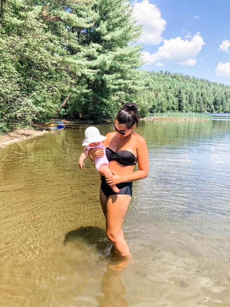 How To Lose Weight After Having A Baby: Everything I Did to Loose 40 Pounds Postpartum; Tips and easy ways to loose baby gains!