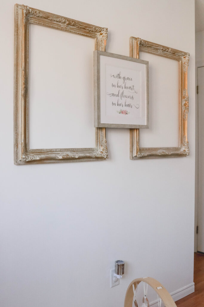 DIY How To Layer Picture Frames on a Wall; Easy step by step guide to securing layered artwork on a wall! Do it yourself home decor!