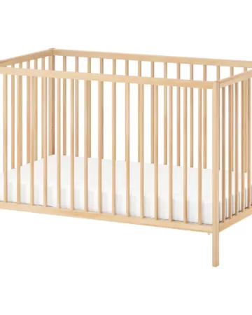 How to Remove the Warning Label off the Ikea Crib; simple tricks to remove the large sticker on the side of the SNIGLAR ikea crib